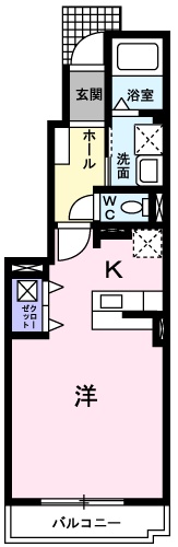 アニメート東所沢の間取り