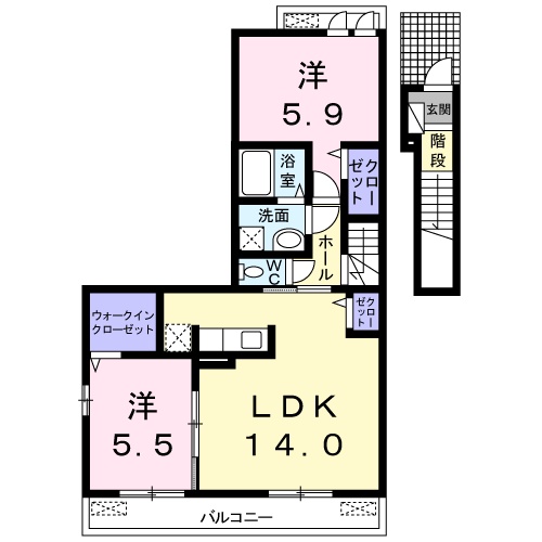 エレガント・プリムローズの間取り