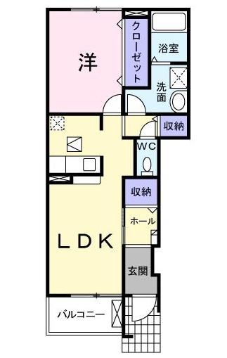 フォレスト ヒル A棟の間取り