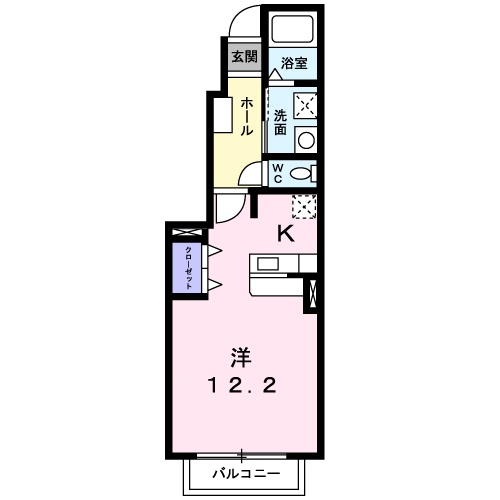 パルテール西条A棟の間取り