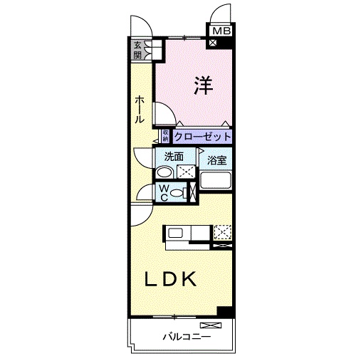 ルクソール新正Ⅱの間取り