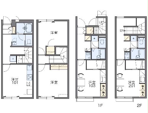 レオパレスカスターノの間取り