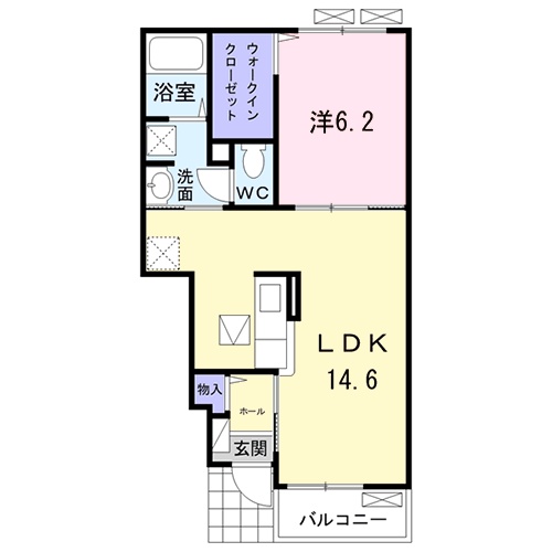 シャルム Fの間取り