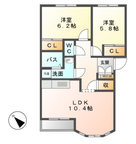 グランバードの間取り