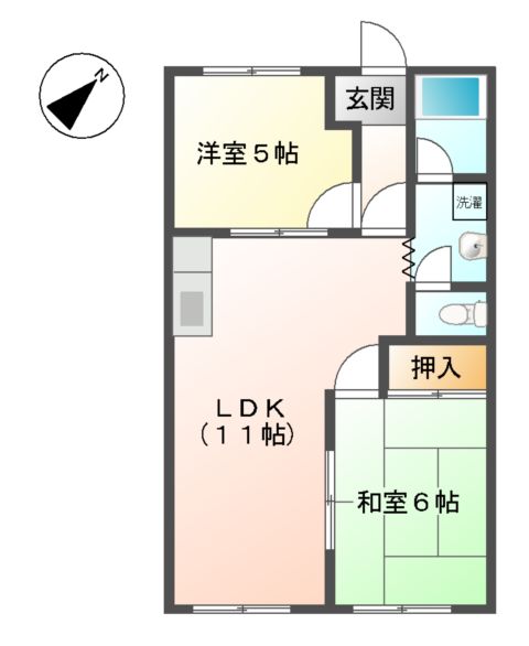 コーポFUKUJINの間取り