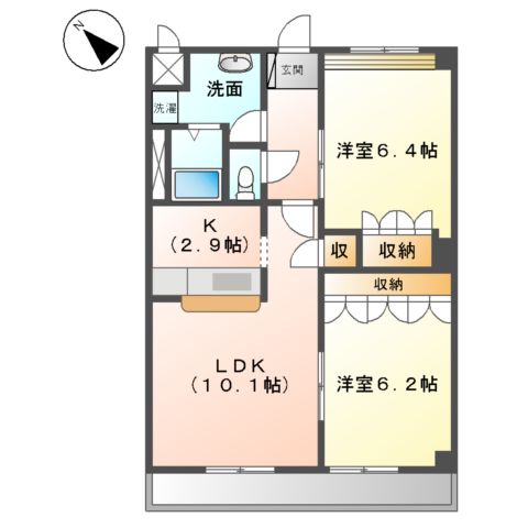 リュミエール・Aの間取り