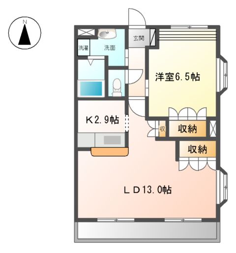 ルーエンハイム宗Ⅱの間取り