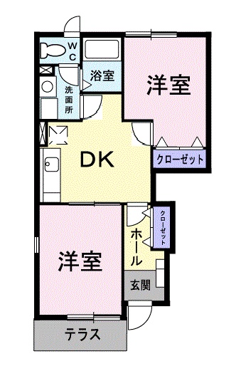 サンブリーズ Aの間取り
