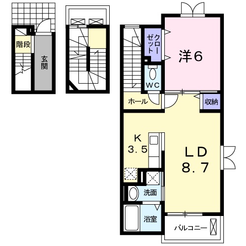 エレガントヒル参番館の間取り