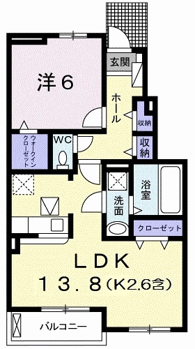 カーサ ミニヨンⅡの間取り
