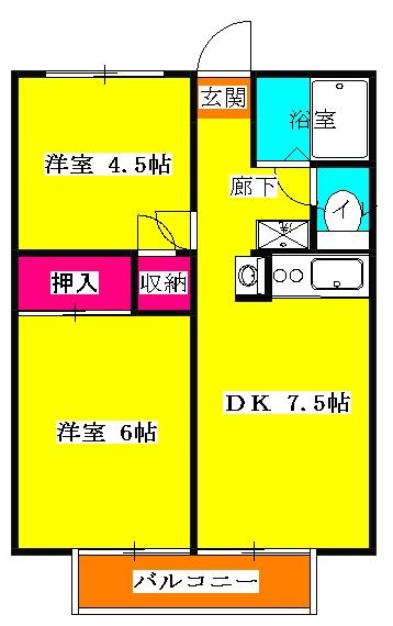 ポエムⅠの間取り