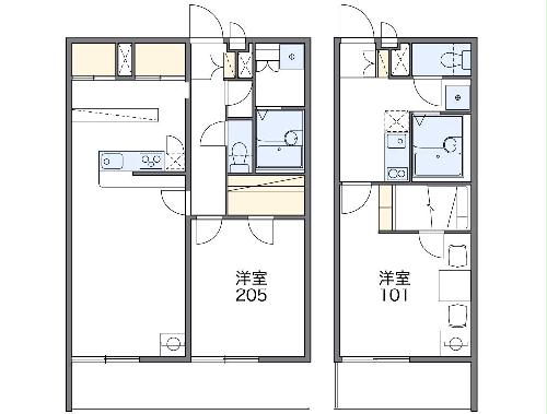 レオパレスアクアグレイス西尾久の間取り