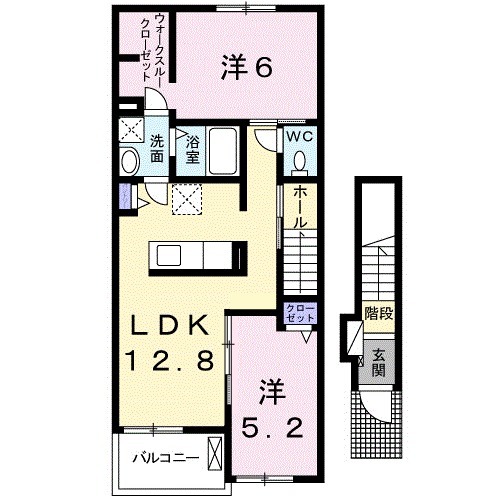 ノーブル ウエストⅢの間取り