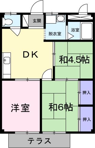 シティハイツ日野陵の間取り