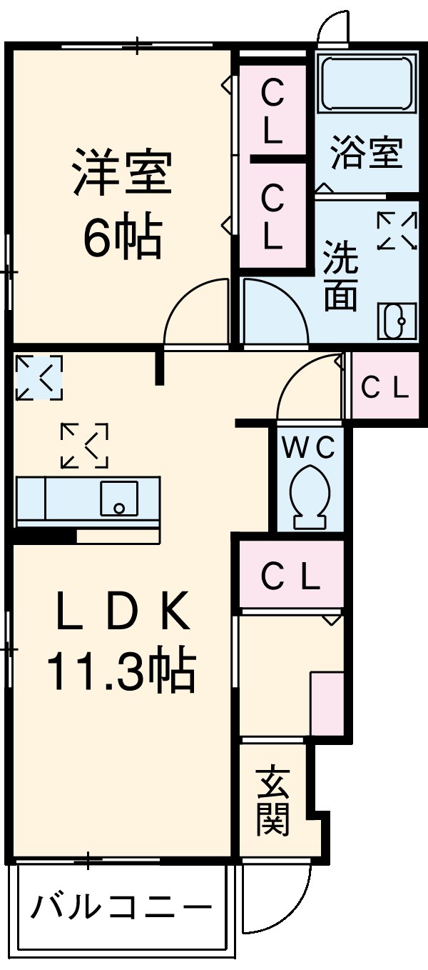 カサブランカの間取り