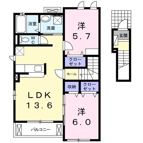 フランネルⅢの間取り