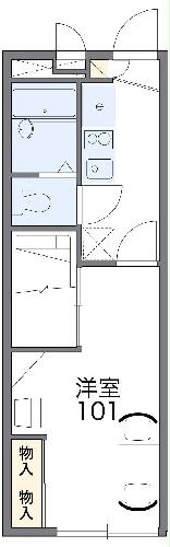 レオパレスカーザ グランデの間取り