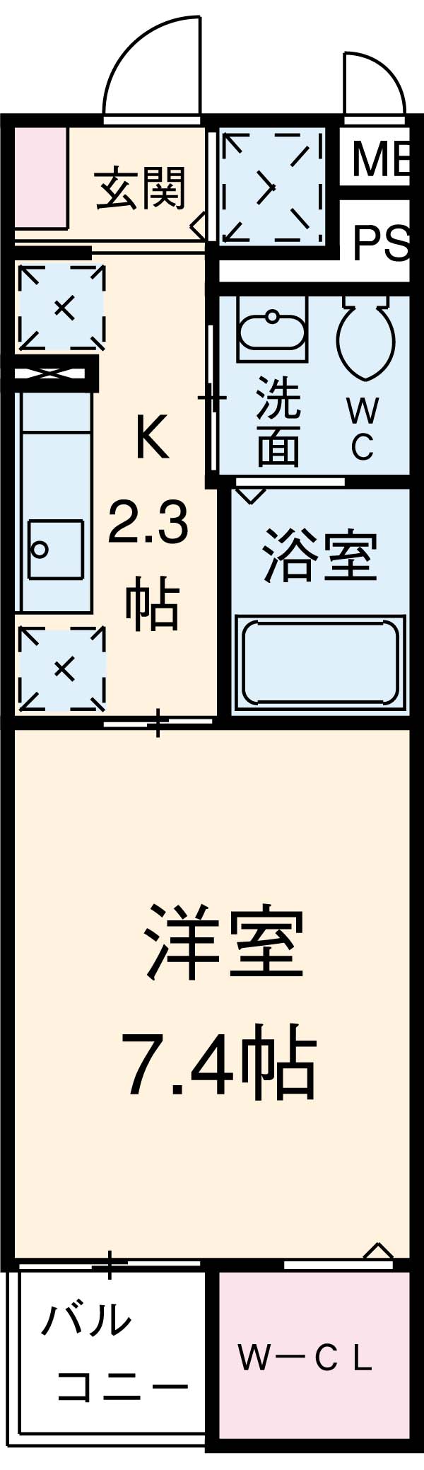チェリーコート115の間取り