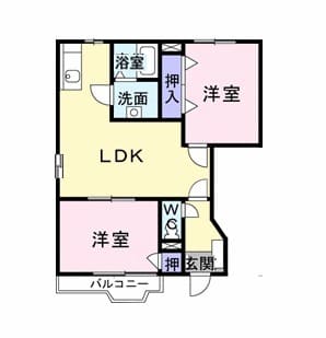 ハピネス・コバの間取り