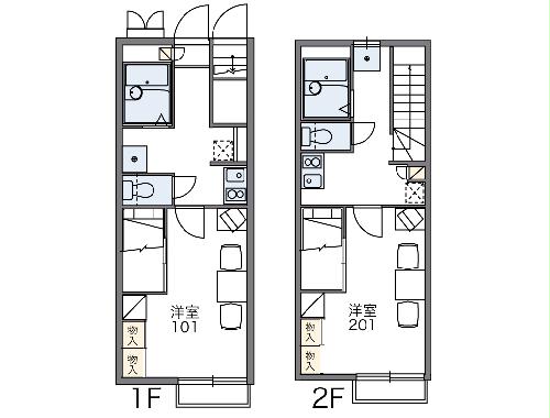 レオパレスサンアクエルドの間取り