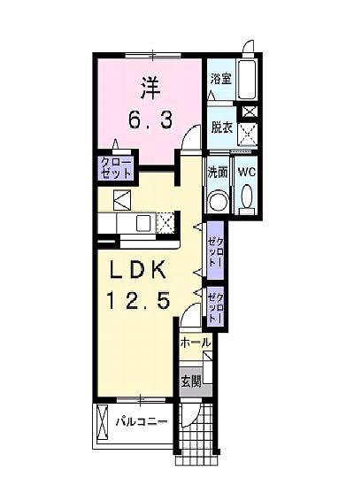 プリメロⅡの間取り