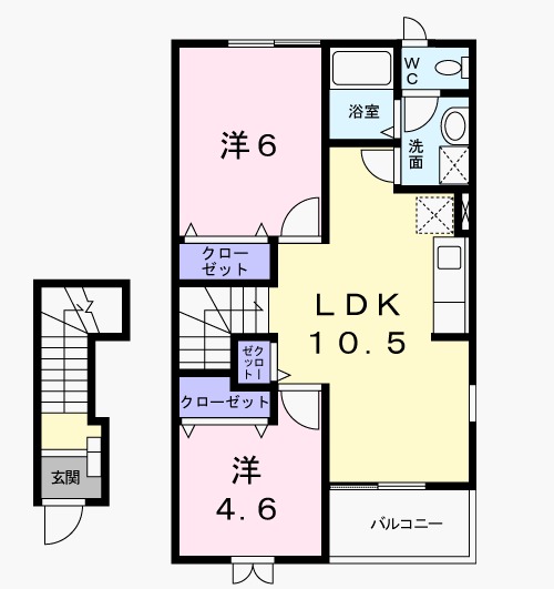 エレガンシアBの間取り