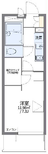 レオパレスsky awayの間取り