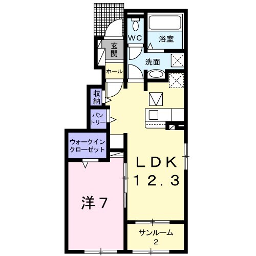アメニティ鈴鹿 Ⅱの間取り