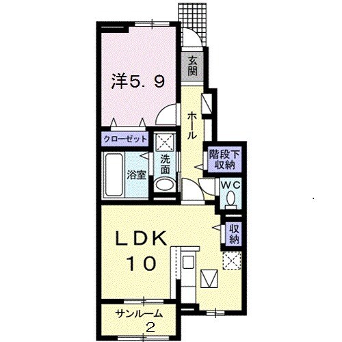 YSR・ファミール Aの間取り