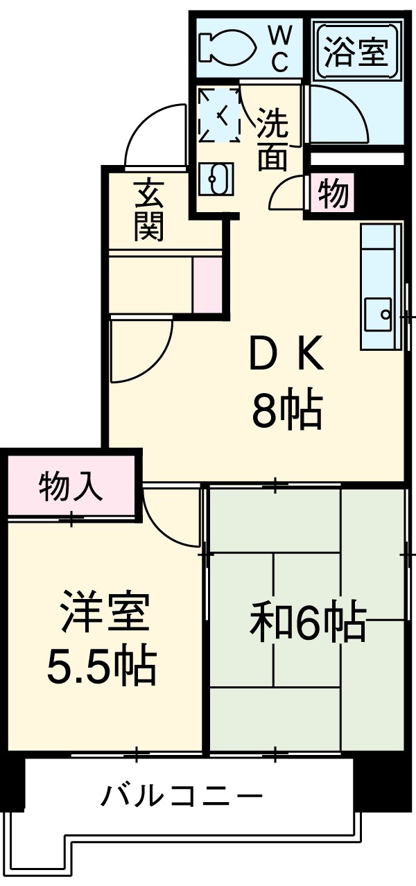 コーラル志賀の間取り