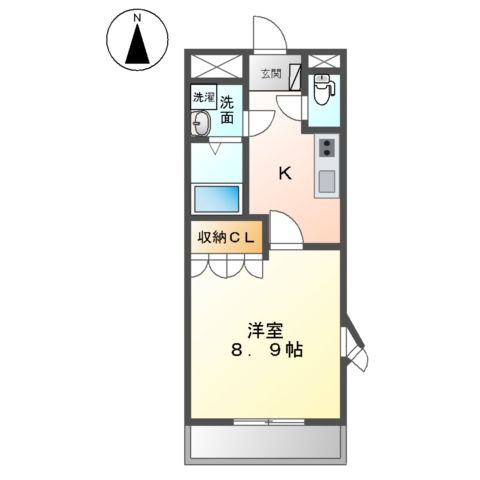 メゾン・ド・ローレライ　B棟の間取り