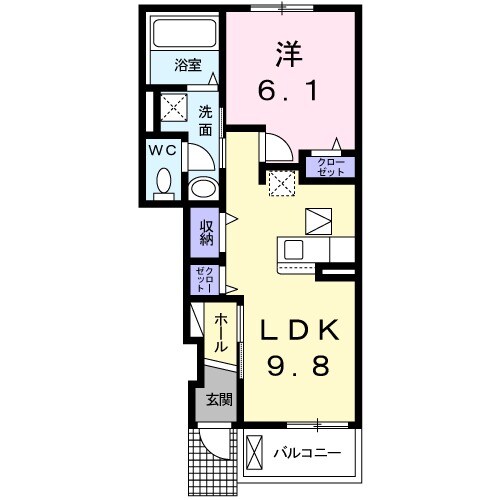 エスポワール・Sの間取り