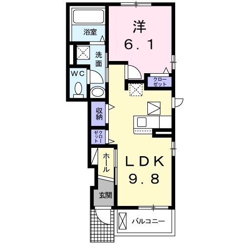 エスポワール・Sの間取り