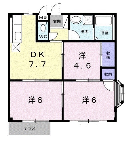 メープルファーム照山Ⅰの間取り