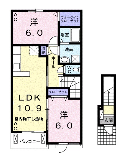 アンジェラⅡの間取り