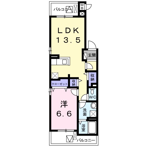 カームリー長洲本通の間取り