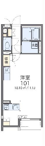 レオネクストリバーサイドⅠの間取り