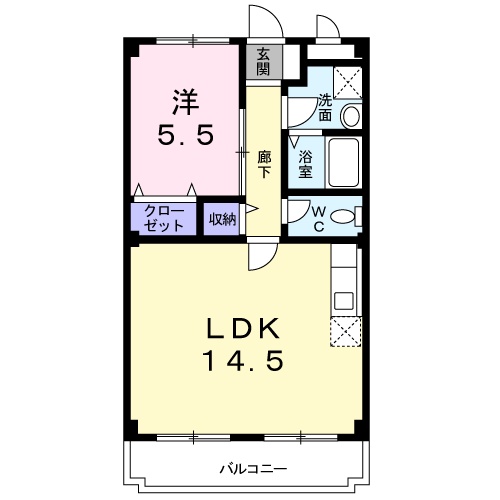 ラヴィータ白子の間取り