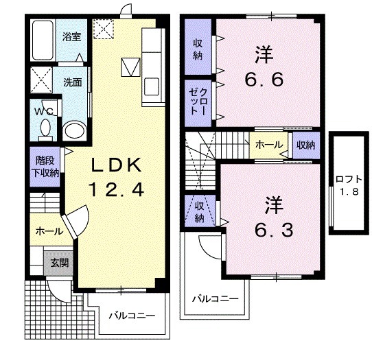 カトル ロジュマンの間取り