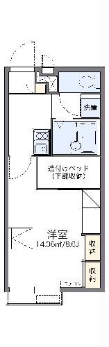 レオパレスプロヴァンス日永の間取り