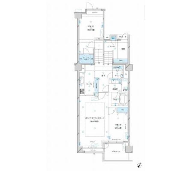 参宮橋マンションの間取り