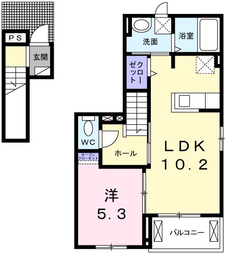 コートハウス安塚の間取り