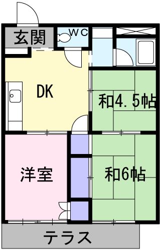 シティハイツ渡辺の間取り