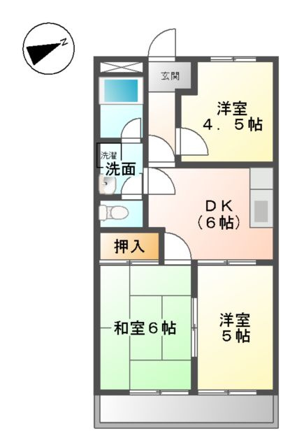 グリーンハイツの間取り