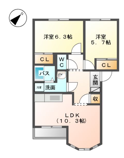 サンパレスの間取り