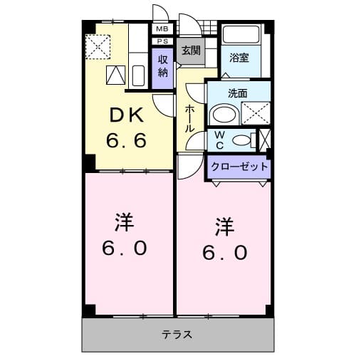 パストラルコート aの間取り