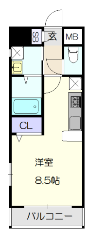 パセオ吹上の間取り