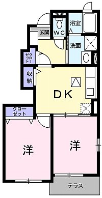 シェル ラシーヌⅡの間取り