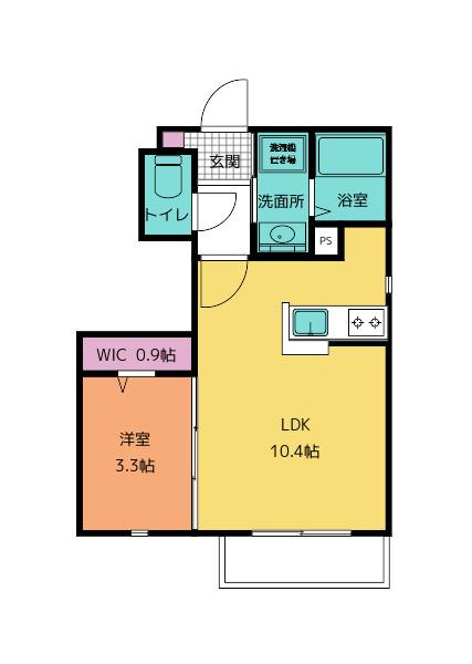 オアシス Cの間取り
