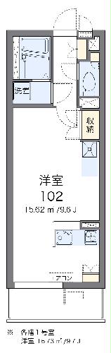 レオネクストリバーサイドⅡの間取り